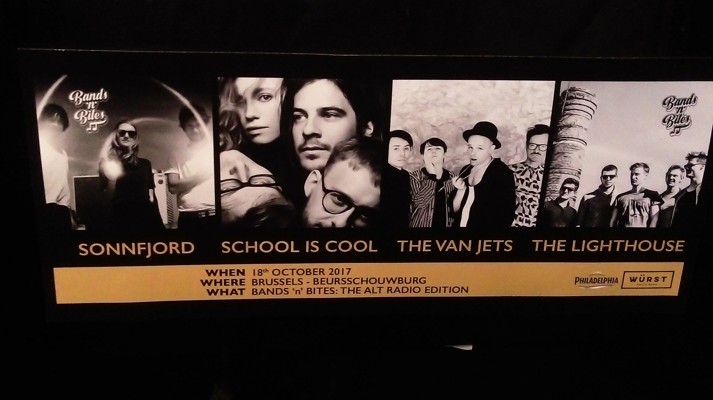 Bands n Bites school is cool sonnfjord the van jets the lighthouse