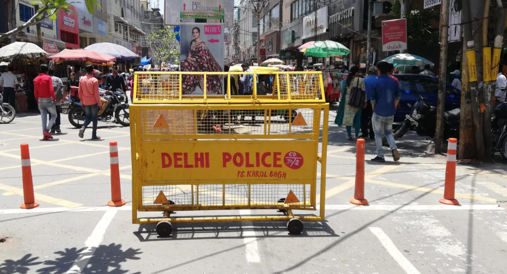 rondreis india new delhi politie