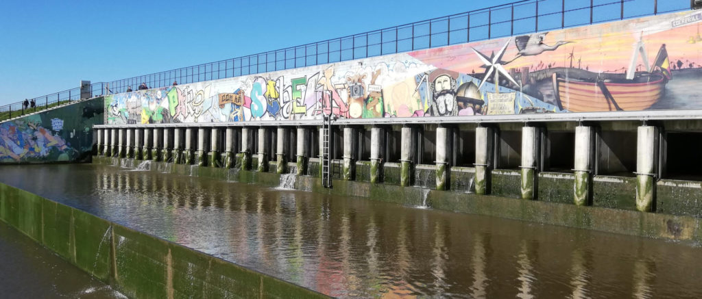 polders kruibeke sigmaplan graffiti