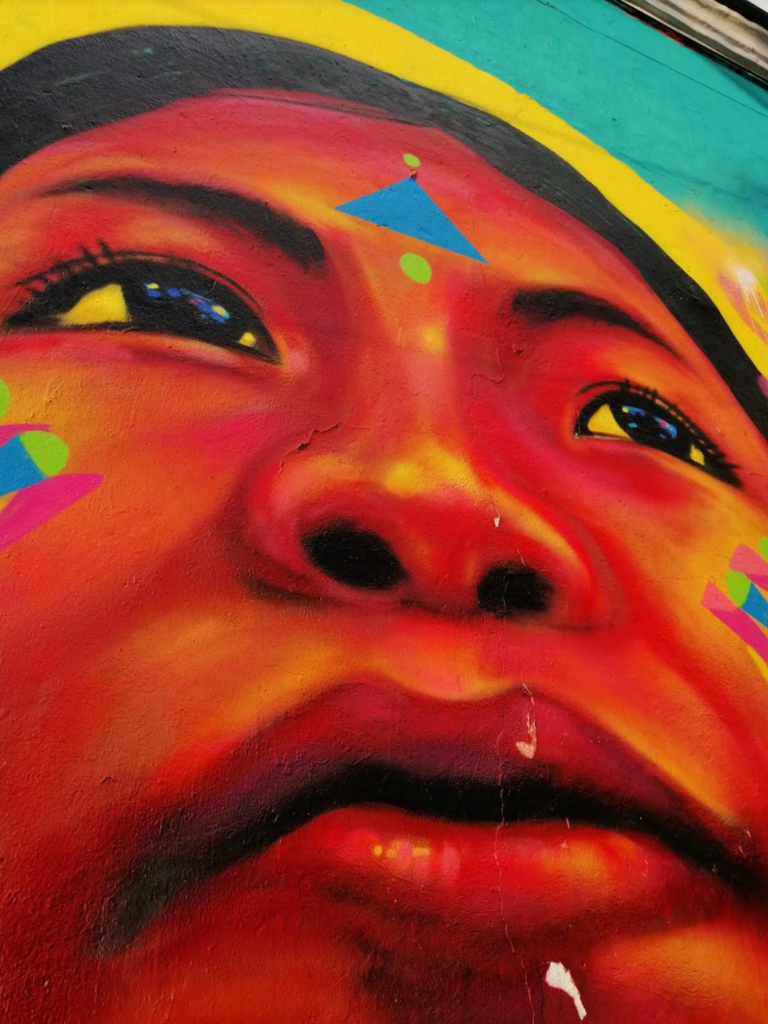 colombia graffiti gezicht blog